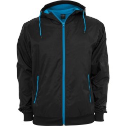 Mens Jacket Patrick Black / Turquoise