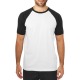 Mens T-shirt Asher White / Black