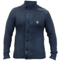 Mens Cardigan Cane Navy